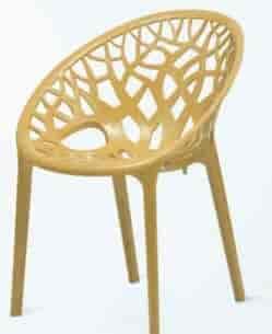 Crystal PP, Biscuit Brown, Polypropylene Chair